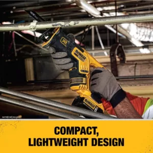 DEWALT 20-Volt MAX XR Cordless Brushless Compact Reciprocating Saw with (2) 20-Volt Batteries 5.0Ah & Charger