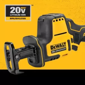 DEWALT ATOMIC 20-Volt MAX Cordless Brushless Compact Reciprocating Saw, (1) 5.0Ah Battery, Charger & Bag