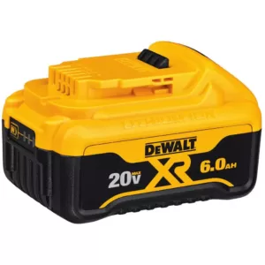 DEWALT 20-Volt MAX Cordless Reciprocating Saw with (1) 20-Volt Battery 6.0Ah, (1) 20-Volt Battery 4.0Ah & Charger