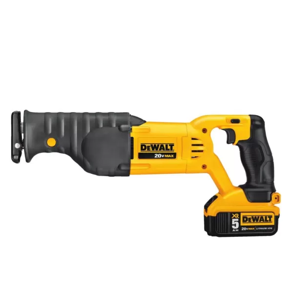 DEWALT 20-Volt MAX Cordless Reciprocating Saw with (1) 20-Volt Battery 5.0Ah & (1) 20-Volt Battery 6.0Ah