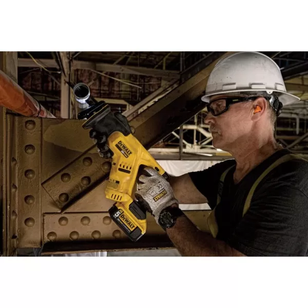 DEWALT 20-Volt MAX Cordless Compact Reciprocating Saw with (1) 20-Volt Battery 5.0Ah