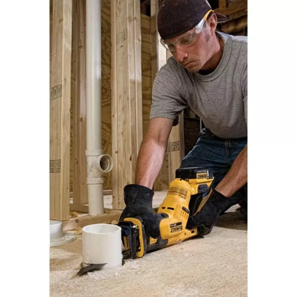 DEWALT 20-Volt MAX Cordless Compact Reciprocating Saw with (2) 20-Volt Battery 5.0Ah & Charger