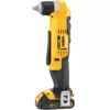 DEWALT 20-Volt MAX Cordless 3/8 in. Right Angle Drill/Driver, (1) 20-Volt 1.3Ah Battery, Charger & Bag