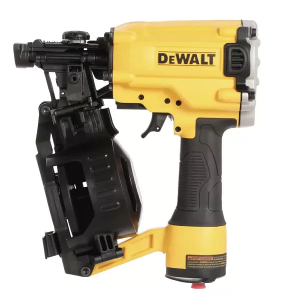 DEWALT Pneumatic 15-Degree Coil Roofing Nailer w/Bonus 1-1/4 in. x 0.120 Gal. Galvanized Steel Coil Roofing Nails (7,200-Pack)