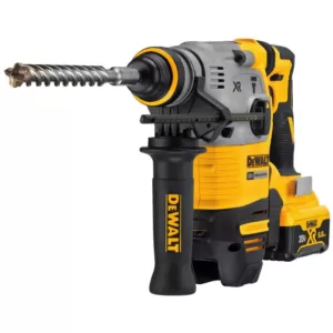 DEWALT 20-Volt MAX XR Cordless Brushless 1-1/8 in. SDS Plus L-Shape Rotary Hammer, (2) 20-Volt 6.0Ah Batteries & Charger