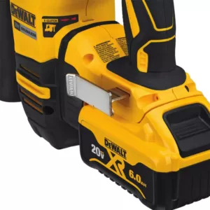 DEWALT 20-Volt MAX XR Cordless Brushless 1-1/8 in. SDS Plus L-Shape Rotary Hammer, (2) 20-Volt 6.0Ah Batteries & Charger