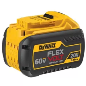 DEWALT FLEXVOLT 60-Volt MAX Cordless Brushless 1-9/16 in. SDS MAX Combination Rotary Hammer & (3) FLEXVOLT 9.0Ah Batteries