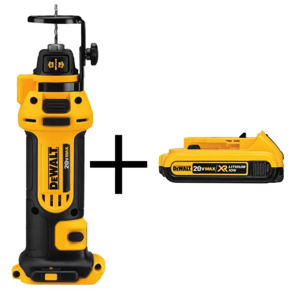 DEWALT 20-Volt MAX Cordless Drywall Cut-Out Tool with (1) 20-Volt Battery 2.0Ah