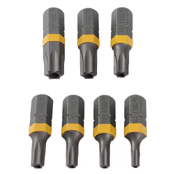 DEWALT 1 in. Torx Security Drill Bit Tip Set (7-Piece)