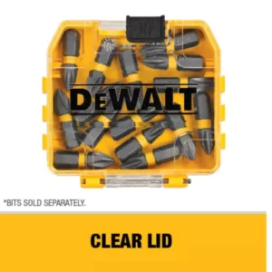 DEWALT MAX IMPACT 1 in. #25 Torx Bit (15-Piece) with Small Bulk Storage Case