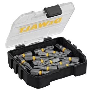 DEWALT MAX IMPACT 1 in. #25 Torx Bit (15-Piece) with Small Bulk Storage Case