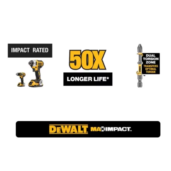 DEWALT MAX Impact 2-1/2 in. Torx 15 Bit (2-Piece)