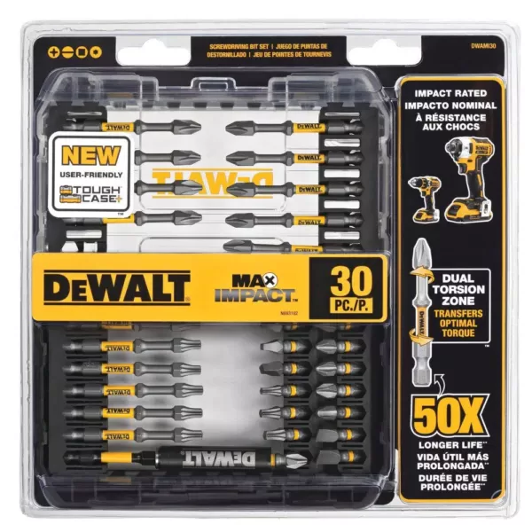 DEWALT MAX IMPACT Screwdriving Set (30-Piece)