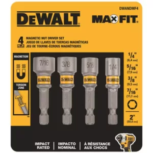 DEWALT MAXFIT Magnetic 2 in. Nut Driver Set (4-Piece)