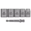 DEWALT MAX Impact 3/8 in. Carbon Steel Drive Socket Set (6-Piece) with 1/4 in. Adapter