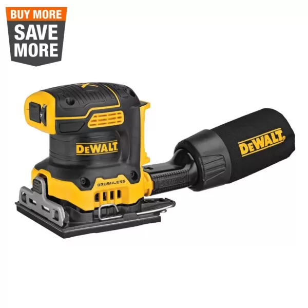 DEWALT 20-Volt MAX XR Cordless Brushless 1/4 Sheet Variable Speed Sander (Tool-Only)