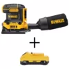 DEWALT 20-Volt MAX XR Cordless Brushless 1/4 Sheet Variable Speed Sander with (1) 20-Volt Battery 3.0Ah