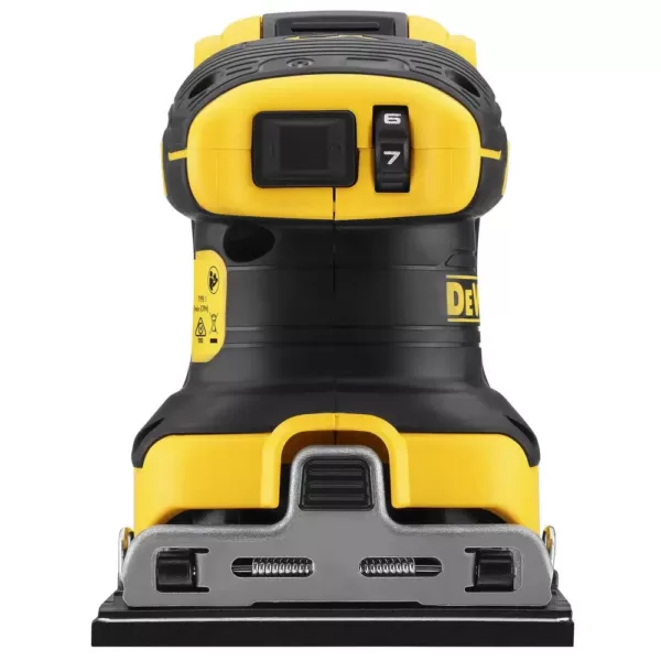 DEWALT 20-Volt MAX XR Cordless Brushless 1/4 Sheet Variable Speed Sander with (1) 20-Volt Battery 3.0Ah & Charger