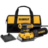 DEWALT 2.3 Amp Corded 1/4 Sheet Palm Grip Sander Kit with Contractor Bag