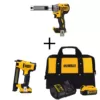 DEWALT 20-Volt MAX XR Cordless Brushless Cable Stripper with Stapler, (1) 20-Volt 5.0Ah Battery & (1) 20-Volt 2.0Ah Battery