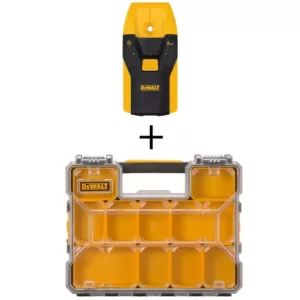 DEWALT 3/4 in. Stud Finder with Bonus 10-Compartment Shallow Pro Small Parts Organizer