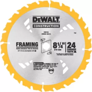 DEWALT 8-1/4 in. 24T Carbide Framing Circular Saw Blade