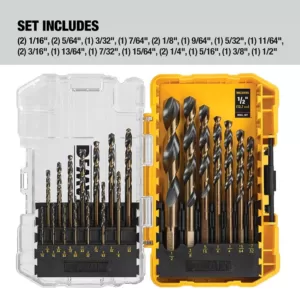 DEWALT Black and Gold Drill Bit Set (21-Piece)