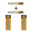 DEWALT 25 mm Metal Body Snap-Off Knife (2-Pieces) with 25 mm Snap Blades (6-Pieces)