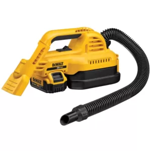 DEWALT 20-Volt MAX Lithium-Ion 1/2 Gal. Wet/Dry Portable Vacuum (Tool-Only) with 2Ah Battery