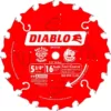 DIABLO 5-3/8 in. x 16-Tooth 10mm Arbor Fast/Coarse Trim Saw Blade