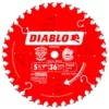 DIABLO 5-3/8 in. x 36-Tooth 10 mm Arbor Finish Trim Saw Blade