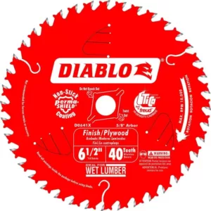 DIABLO 6-1/2 in. x 40-Teeth Finish/Plywood Saw Blade