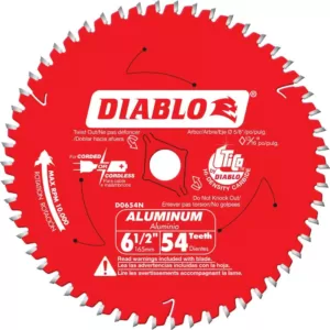 DIABLO 6-1/2 in. x 54-Tooth Aluminum/Laminate Metal Cutting Blade