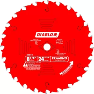 DIABLO 8-1/4 in. x 24-Tooth Framing Saw Blade