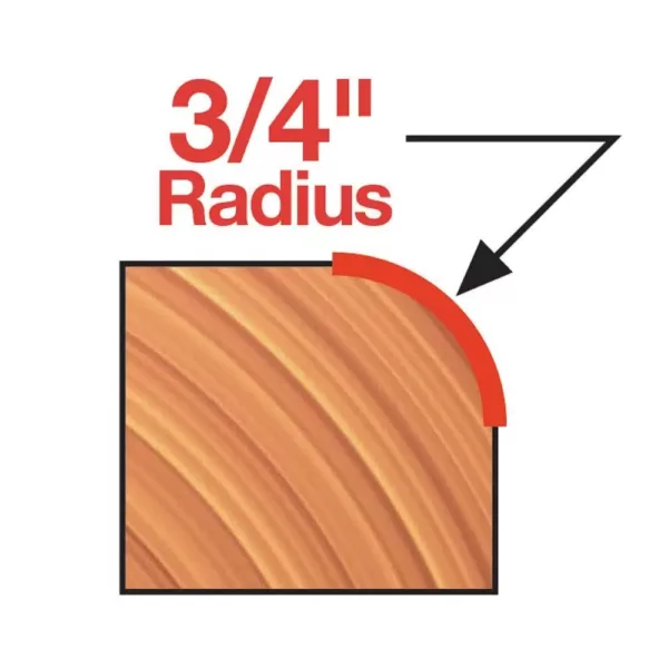DIABLO 3/4 in. Carbide and Titanium Rounding-Over Bit