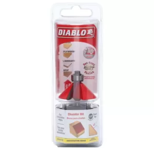 DIABLO Chamfer 45-Degree Router Bit