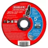 DIABLO 5 in. x 0.040 in. x 7/8 in. Thin Kerf Metal Cut-Off Disc (10-Pack)