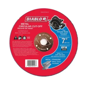 DIABLO 7 in. x 1/8 in. x 5/8 in. Metal Cut-Off Disc