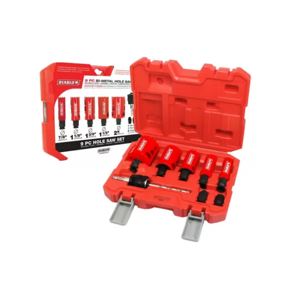 DIABLO General Purpose Bi-Metal Hole Saw Set (9-Piece)