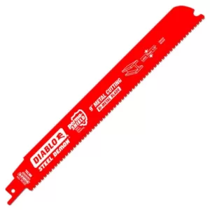 DIABLO 9 in. 20/24 Teeth per in. Steel Demon Thin Metal Cutting Reciprocating Saw Blade (25-Pack)