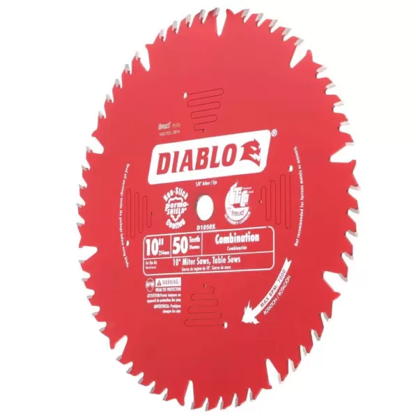 DIABLO 10 in. x 50-Teeth Combination Saw Blade