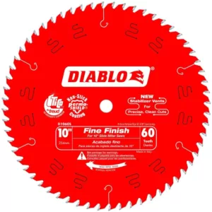 DIABLO 10 in. x 60-Tooth Fine Finish Slide Miter Saw Blade