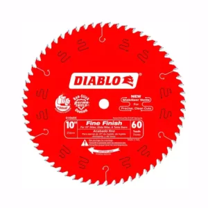 DIABLO 10 in. x 60-Teeth Fine Finish Saw Blade