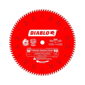 DIABLO 10 in. x 90-Teeth Ultimate Polished Finish Saw Blade