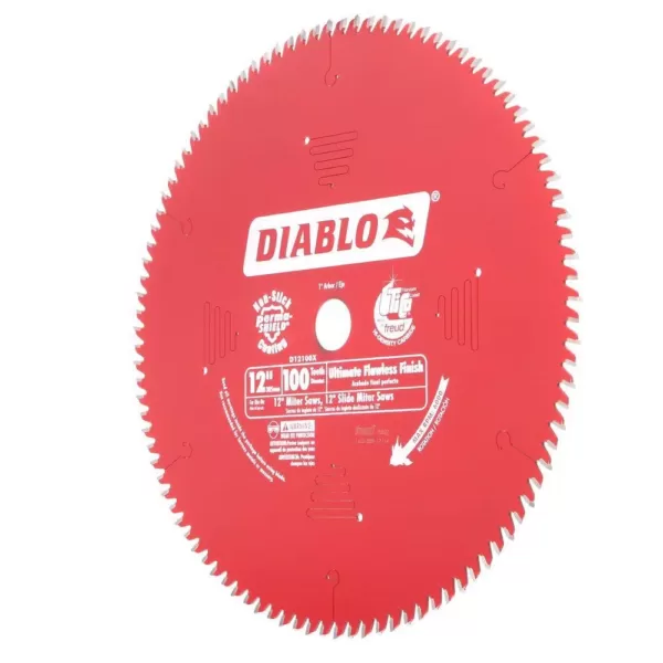 DIABLO 12 in. x 100-Teeth Ultimate Polished Finish Saw Blade