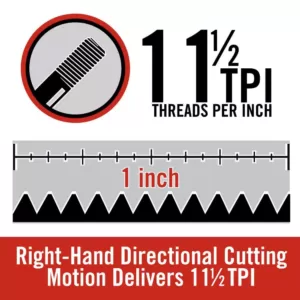 RIDGID 1 in. OO-R NPT Right-Hand 11-1/2 TPI Die Head