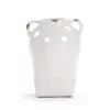 Zentique Cylindrical White Large w/Handle Decorative Vase