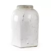 Zentique Stoneware Distressed White Small Decorative Vase