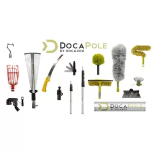 DocaPole Big-Reach Pole Hook Attachment for Extension Pole, Utility Hook for Hanging String Lights (Pole Not Included)