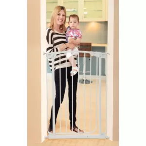 Dreambaby Chelsea 39.4 in. H Extra Tall Auto-Close Security Gate in White